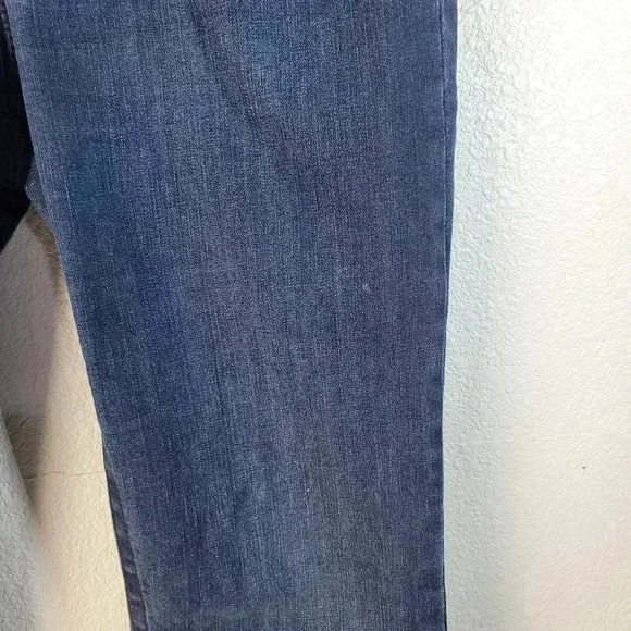 Seven7 Jeans Womens 10 Tummyless High Rise Boot Cut Medium Wash Whiskered - Picture 4 of 13